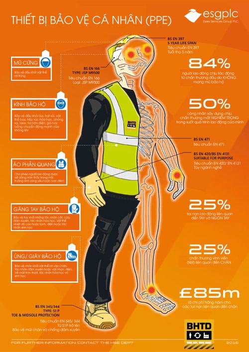 Một số Infographic thú vị về bảo hộ lao động