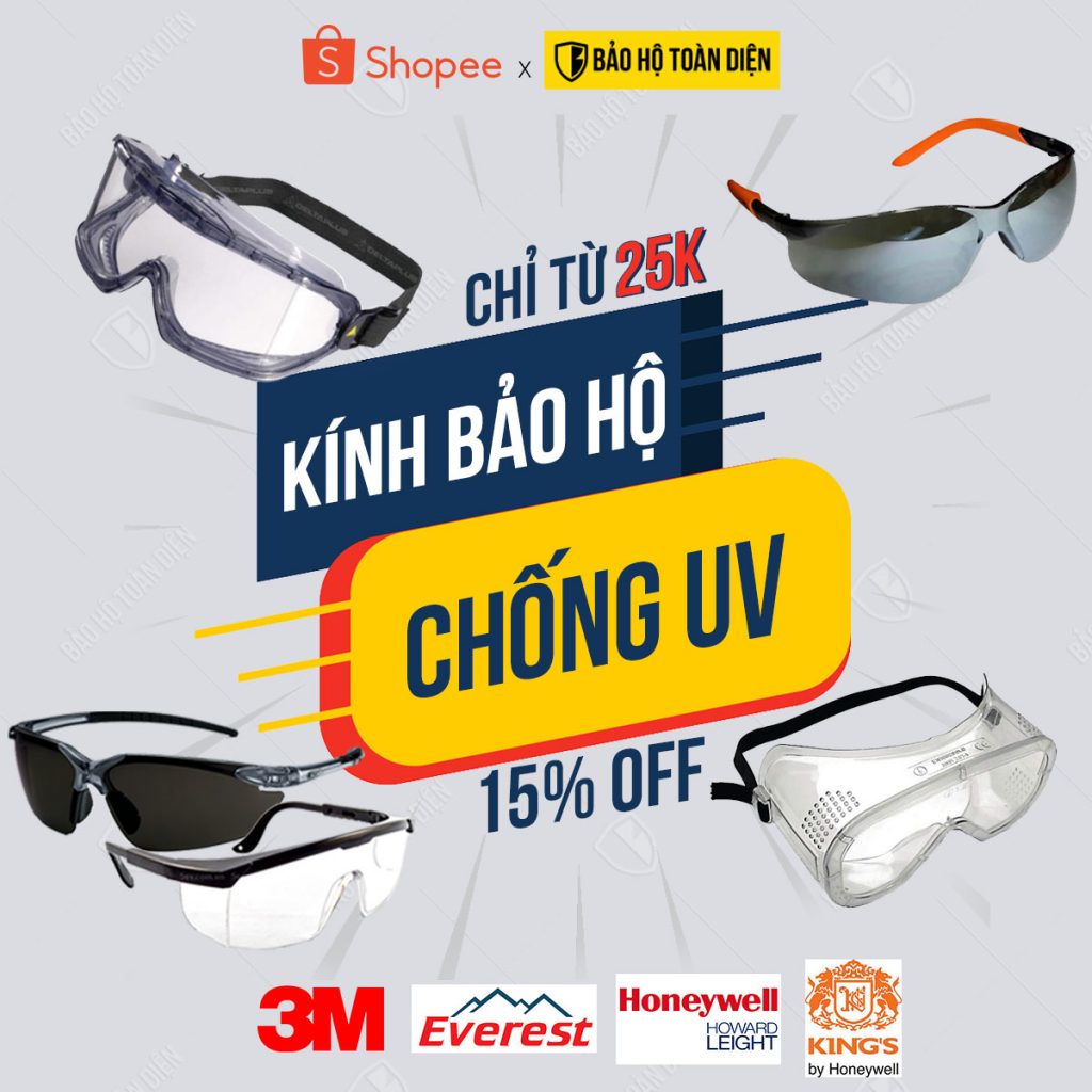 Kính bảo hộ chống bụi, chống tia uv giá tốt HCM