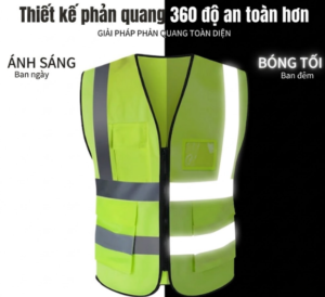Hình vẽ biểu hiện chuyên tắc hoạt động của áo phản quang