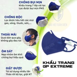 cấu tạo khẩu trabng than hoạt tính gp extreme