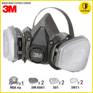 Bộ mặt nạ phòng độc 3M 6200 lọc độc