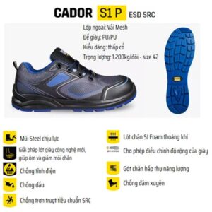 giày bảo hộ jogger cador