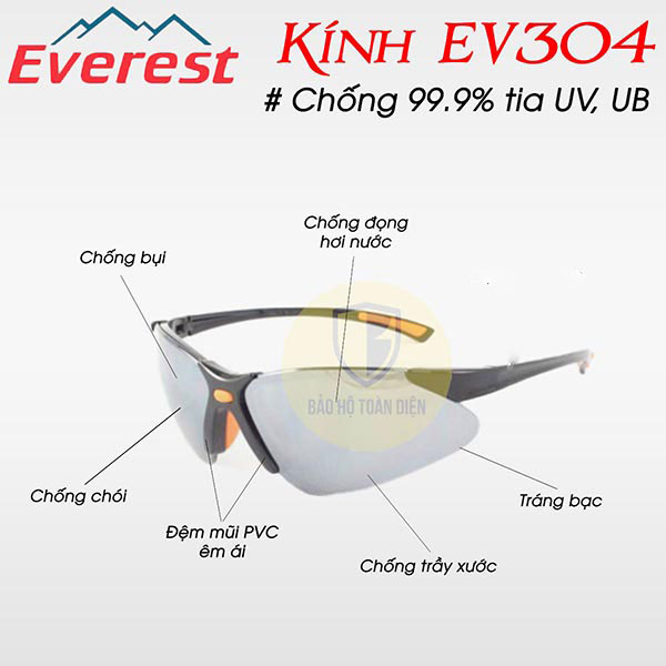Kính bảo hộ Everest EV304