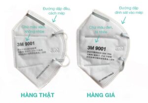 khẩu trang 3m thật và giả