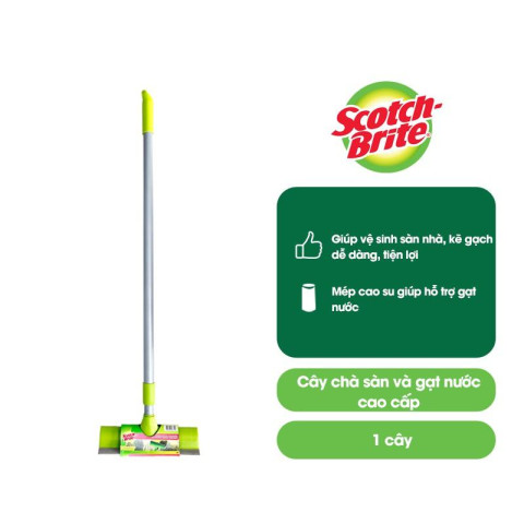 Cây chà sàn và gạt nước cao cấp 2 trong 1 Scotch-Brite