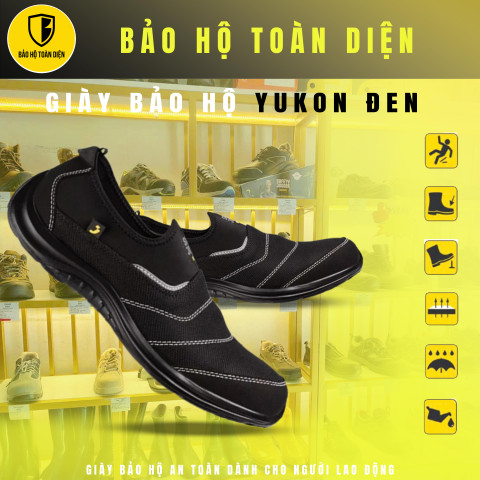 Giày bảo hộ không dây Jogger Yukon ĐEN