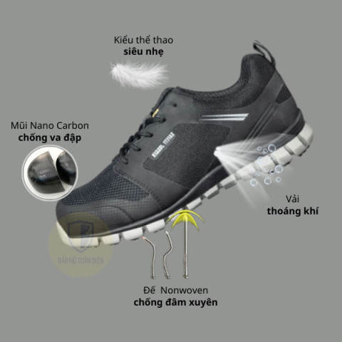 Giày bảo hộ cao cấp Safety Jogger Ligero ĐEN