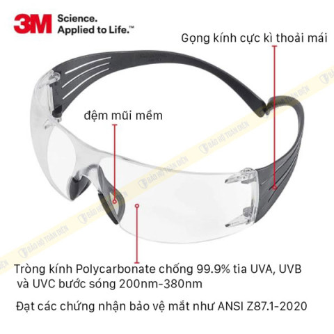 Kính bảo hộ 3M SF301AF