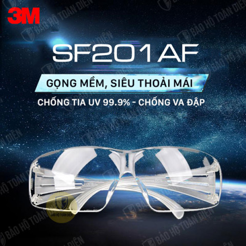 Kính bảo hộ 3M SecureFit SF201AF